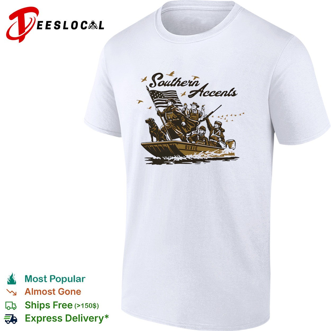 George Washington Robert E Lee Andrew Jackson Davy Crockett Southern Accents shirt