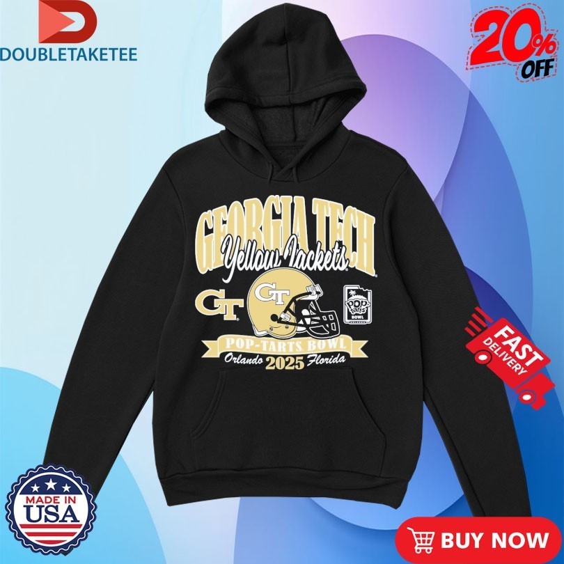 Georgia Tech Yellow Jackets Football Pop-Tarts Bowl Orlando Florida Helmet 2025 Shirts