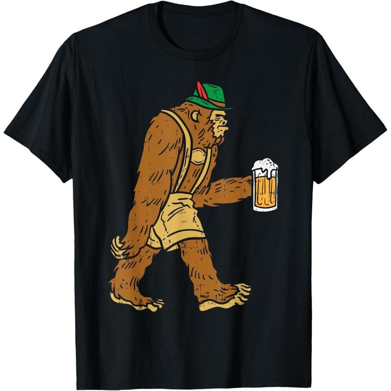 German Bigfoot Sasquatch Beer Lederhose Funny Oktoberfest T-Shirt  made in us Hoodie, Sweatshirt | TeeBloomCo.com