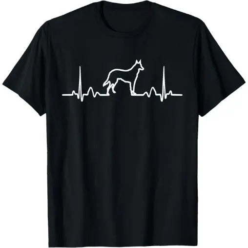 German Shepherd Dog Heartbeat Funny Dog Gift Tee Shirt T-Shirt  Made in USA Hoodie, Sweatshirt | TeeBloomCo.com