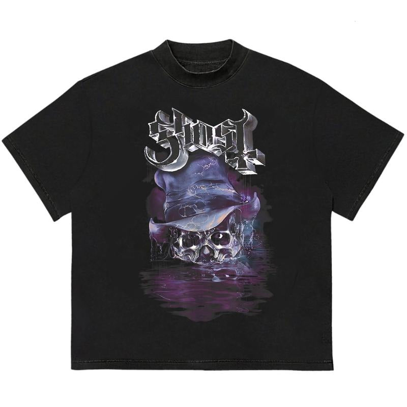Ghosstt BC Skeletourtour World Tour 2025 T-Shirt Cozy Graphic T-Shirt for Chilly Days Hoodie, Sweatshirt | TeeBloomCo.com