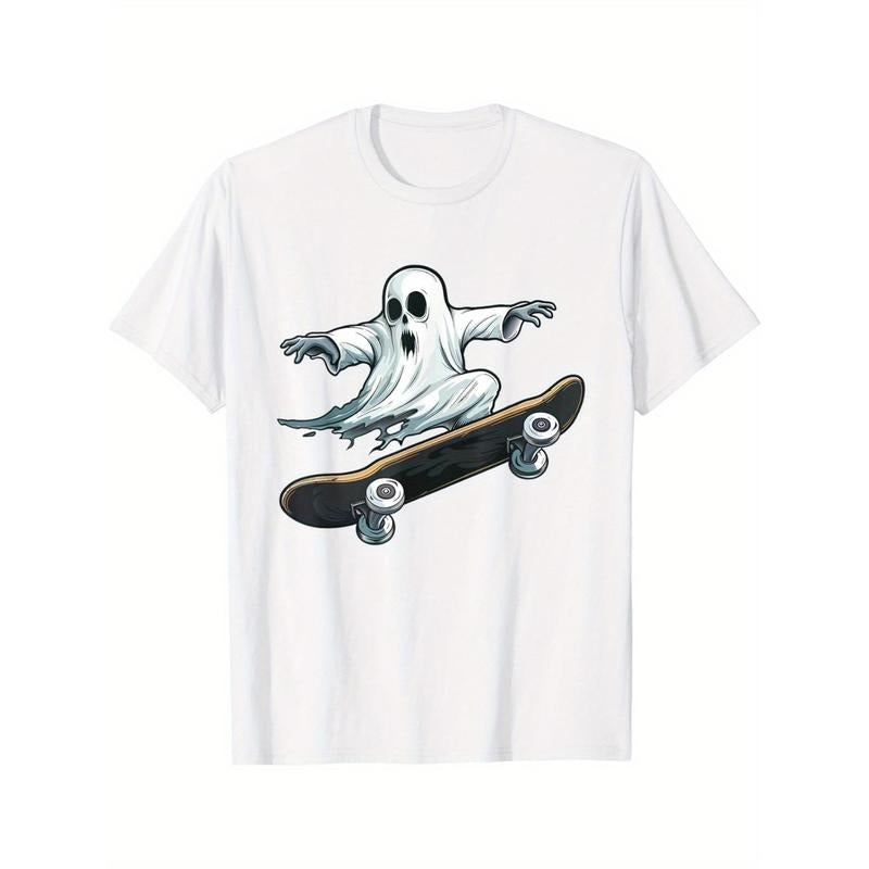 Ghost Skateboard Halloween skateboard T-shirt Made in USA Hoodie, Sweatshirt | TeeBloomCo.com