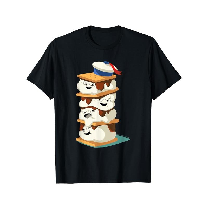 Ghostbusters Stay Puft Marshmallow Men S'mores Stack T-Shirt Soft and breathable for all seasons and a good fit...