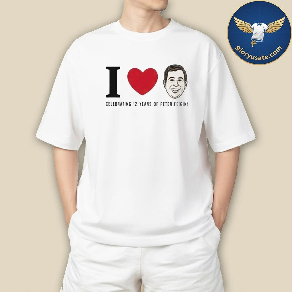 Giannis Antetokounmpo I Love Peter Celebrating 12 Years of Peter Feigin Shirt