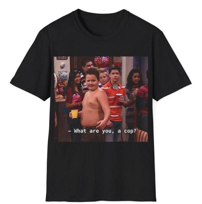 Gibby What are you a cop Unisex T-Shirt, Gibby Adult Casual T-Shirt Menswear Top Underwear Tshirt Streetwear Tropical...