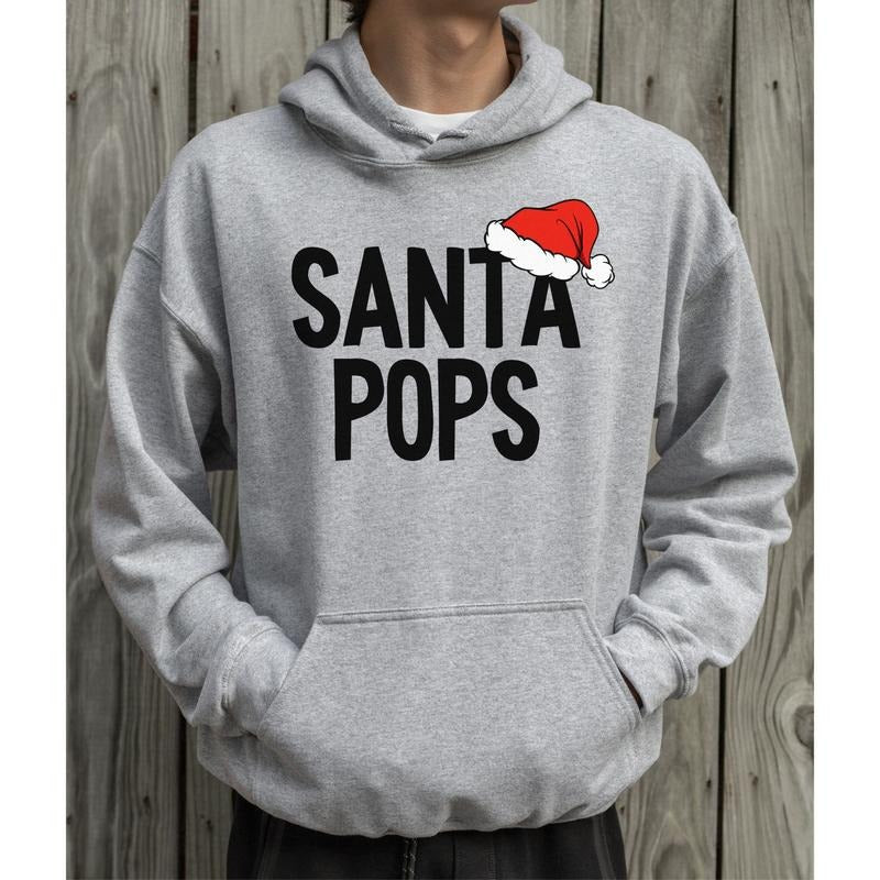 Gift For Papa Santa Funny Tee. New papa Gift, Unisex Long Sleeve Pullover Shirt Hoodie, Sweatshirt | TeeBloomCo.com