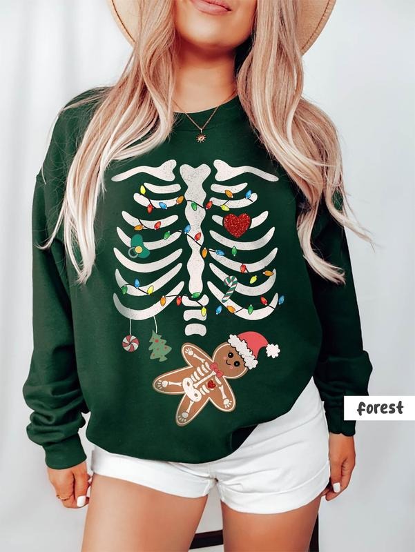 Gingerbread Shirt Cute Christmas Shirt Gingerbread Man Tshirt Women Holiday T Shirt Hoodie, Sweatshirt | TeeBloomCo.com