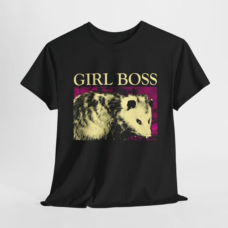 Girl Boss Opossum T-Shirt Hoodie, Sweatshirt | TeeBloomCo.com