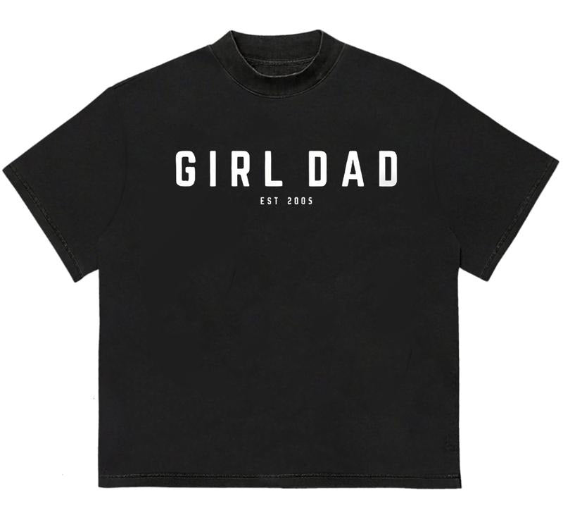 Girl Dad T-Shirt Premium Comfort Unique T-Shirt Gift for Her Recycled Cotton Graphic Hoodie, Sweatshirt | TeeBloomCo.com