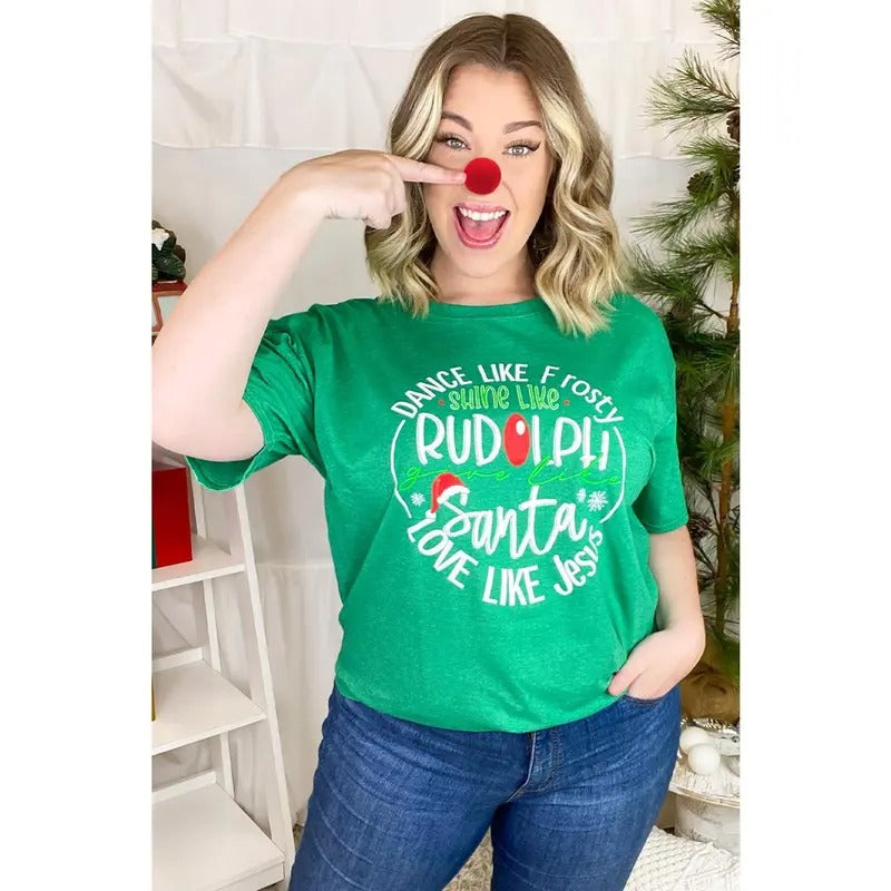 Give Like Santa, Love Like Jesus T-Shirt Hoodie, Sweatshirt | TeeBloomCo.com