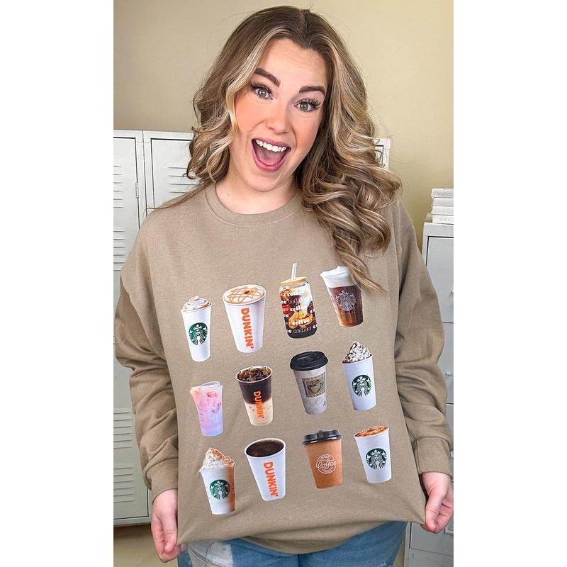 Give Me All the Coffee Graphic Sweatshirt T-Shirts, Hoodie | TeeBloomCo.com