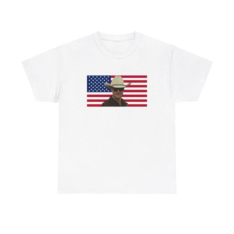 Glen Powell as Tyler Owens Twister 2024   flag shirt Casual Crewneck Hoodie, Sweatshirt | TeeBloomCo.com