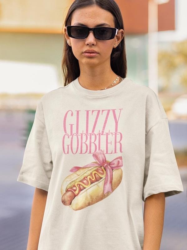 Glizzy Gobbler Coquette Funny Adult Shirt, Dirty Unhinged Shirt, Double Meaning Funny Pun Adult Humor Raunchy Shirt...