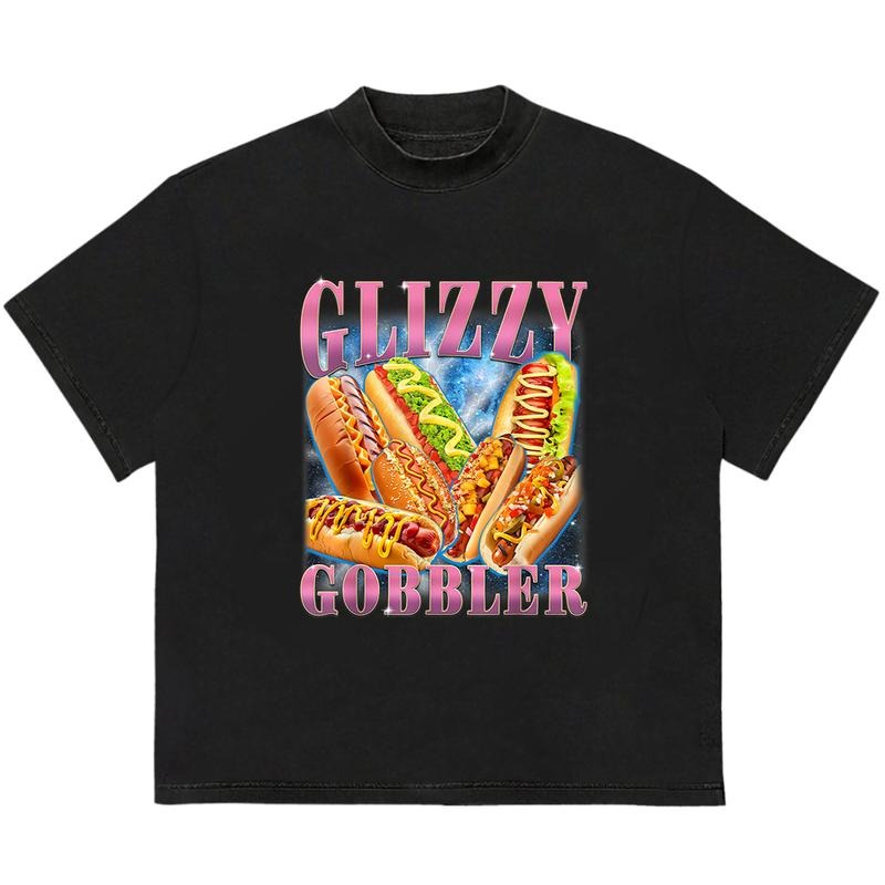 Glizzy Gobbler T-Shirt Essential Graphic Tees for Him and Her Classic 90s Retro Hoodie, Sweatshirt | TeeBloomCo.com