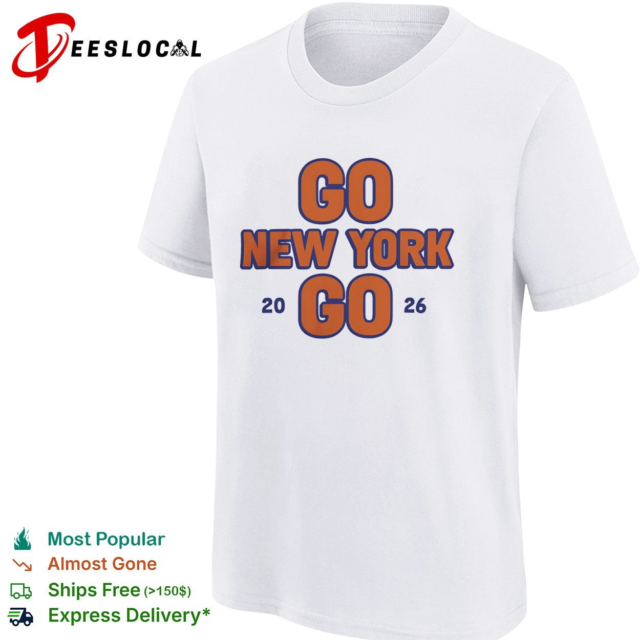 Go New York Go 20 26 New York Knicks Basketball NBA Team Sports shirt