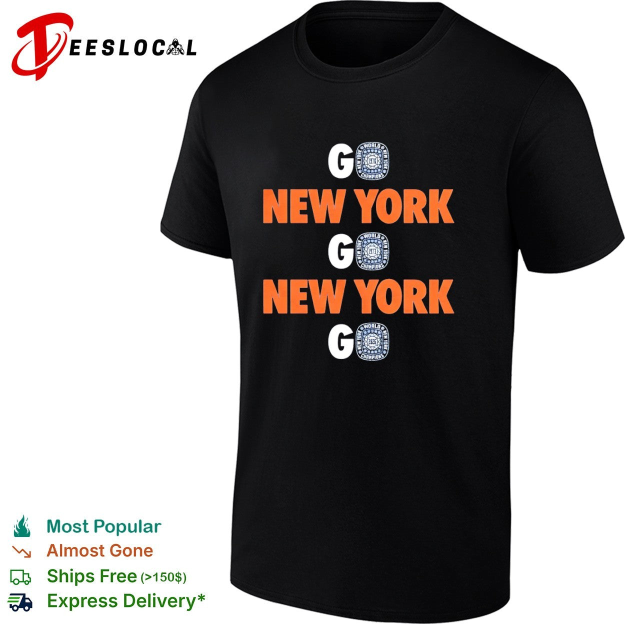 Go New York Knicks 1970 1973 2026 World Champions basketball shirt