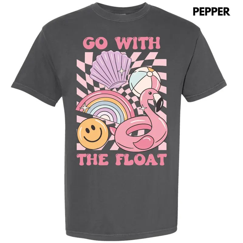 Go With The Float Comfort Colors T-Shirt Hoodie, Sweatshirt | TeeBloomCo.com