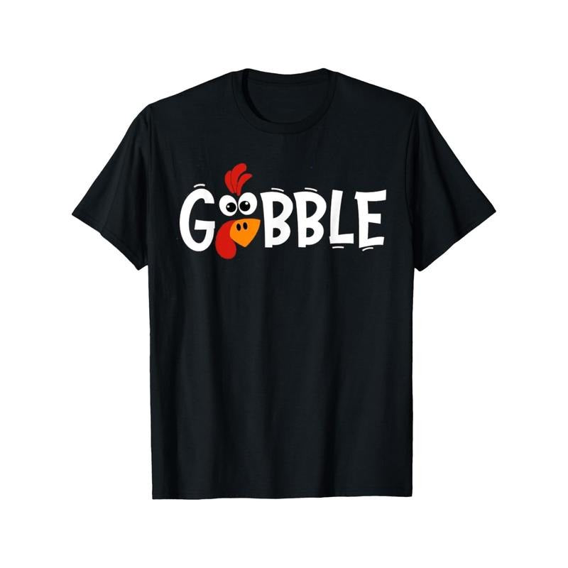 Gobble Till You Wobble Cool Turkey Thanksgiving Gobble T-Shirt made in usa Hoodie, Sweatshirt | TeeBloomCo.com