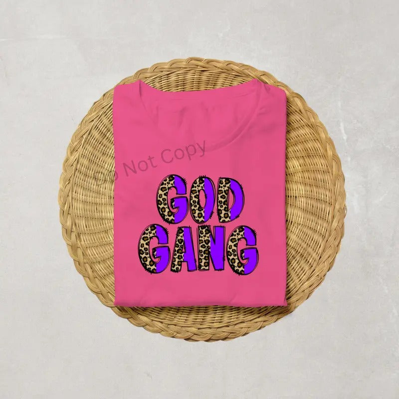 God Gang DTF Transfer ONLY -This is NOT a T Shirt Hoodie, Sweatshirt | TeeBloomCo.com