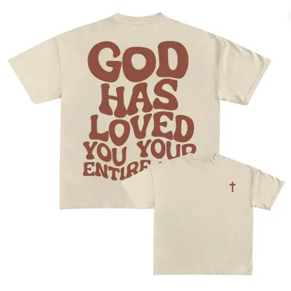 God Have Loved You Print Short Sleeve T-Shirt, God Jesus Y2k Graphic Tee, Gothic Aesthetic Tee, Unisex T-Shirt, Gift For...