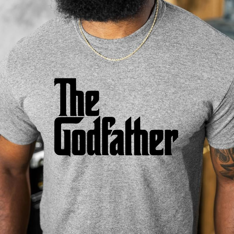 Godfather Shirt, The godfather Gift, The Godfather Tshirt for New Godfather, Godfather Birthday T Shirt for Men,...