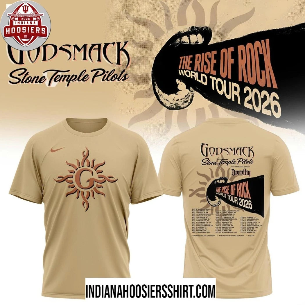 Godsmack The Rise Of Rock World Tour 2026 Two Sided T-Shirt