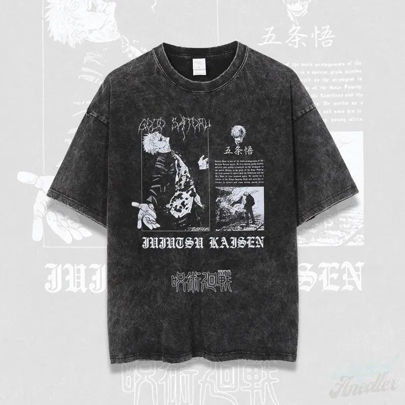 Gojo JJK Anime Japanese Shirt, Vintage Anime Shirt, Anime Shirt, Manga Shirt, Retro and Vintage Style, Gift for him,Gift...