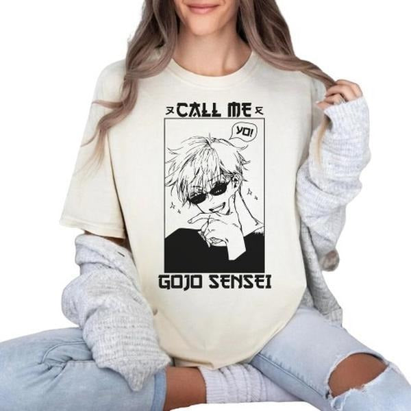 Gojo Satoru Jujutsu Kaisen Shirt Collection - Anime Manga Tee Tshirt Sweatshirt, Hoodie, Comfort Colors | TeeBloomCo.com