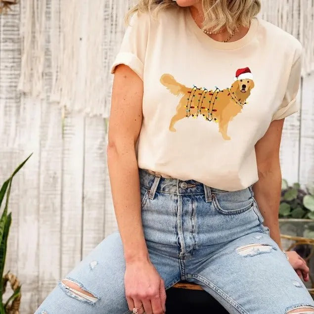 Golden Retriever Christmas Sweatshirt, Golden Retriever Gifts, Retriever Owners Mom Gift, Cute dog Sweatshirt, T Shirt,...