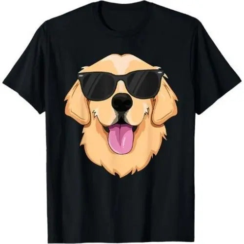 Golden Retriever T-Shirt for Men Sunglasses Pet T-Shirt Made in USA Hoodie, Sweatshirt | TeeBloomCo.com