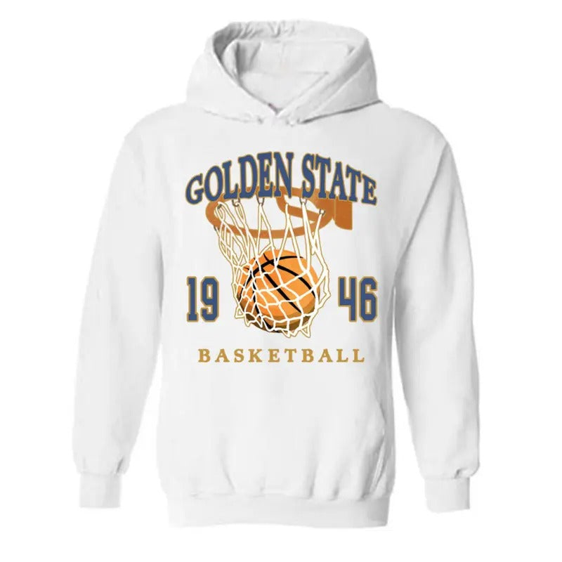 Golden State Basketball Sweatshirt, Golden State Basketball Shirt, Vintage Style Golden State Basketball shirt Hoodie