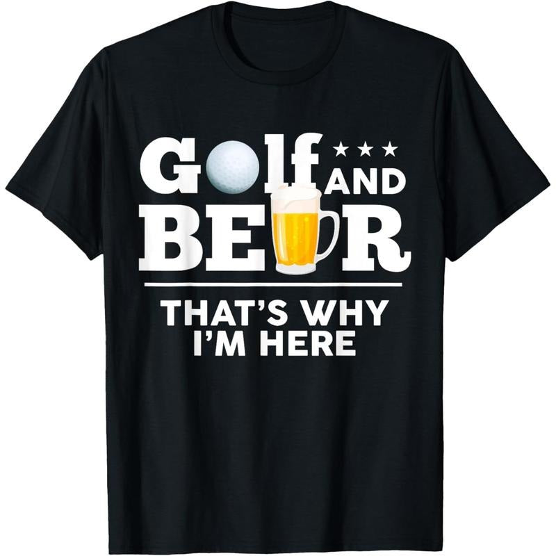 Golf and Beer Joke Dad Funny Fathers Day Drinking Birthday T-Shirt made in usa Hoodie, Sweatshirt | TeeBloomCo.com