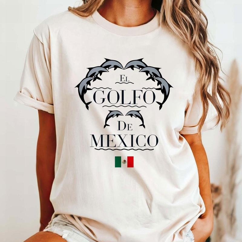 Golfo De Mexico Shirt Gulf Coast Shirt El Golfo De Mxico Dolphin Shirt Mexico Gift For Mexico Lover Gulf Of Mexico Gift ...