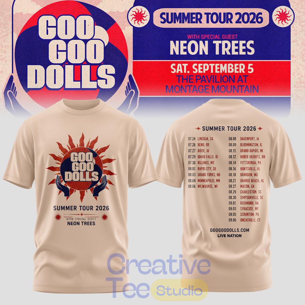 Goo Goo Dolls Summer 2026 North American Tour Limited T-Shirt