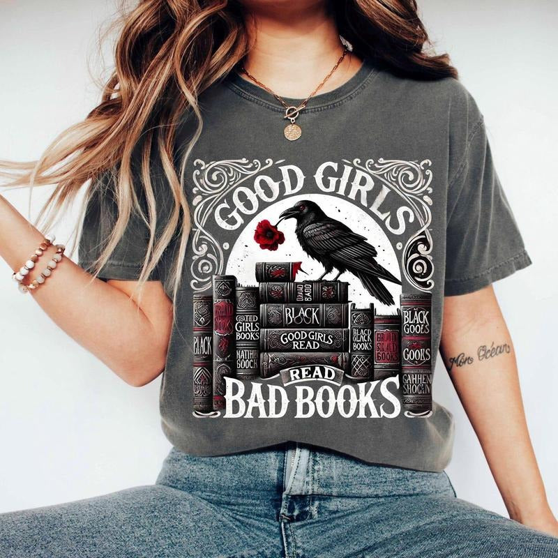Good Girls Bad Books Dark romance Shirt, Smut Shirt , Spicy book , Book lover , Reader Hoodie, Sweatshirt | TeeBloomCo.com