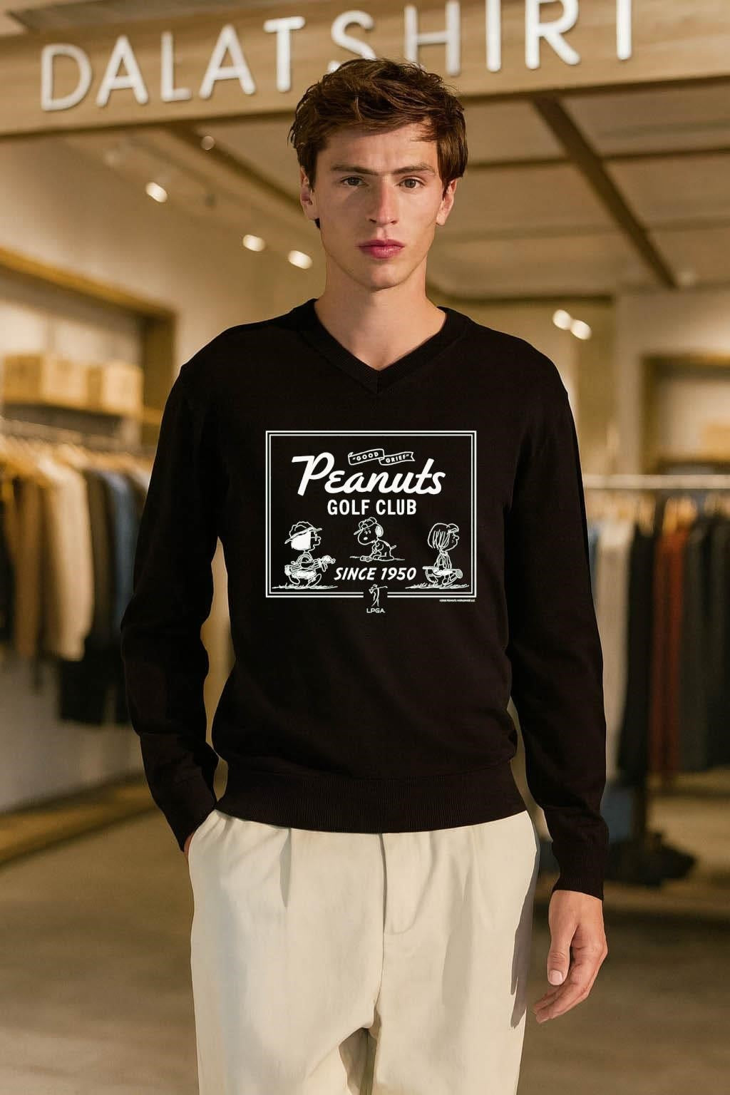 Good Grief Peanuts Golf Club Since 1950 LPGA shirt