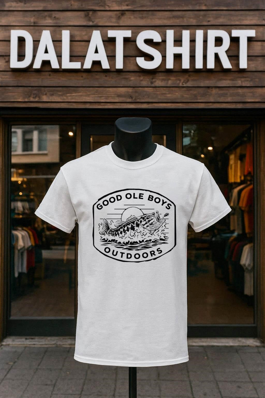 Good Ole Boys Outdoors Bass Fishing Sunset shirt