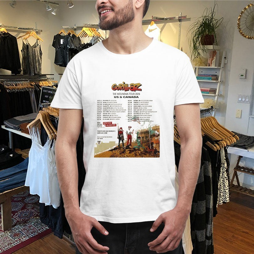 Gorillaz The Mountain Tour 2026 Dates US And Canada Shirts