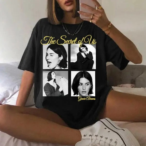 Gracie Abrams The Secret Of Us Album inspired Cotton Unisex T-Shirt Hoodie, Sweatshirt | TeeBloomCo.com