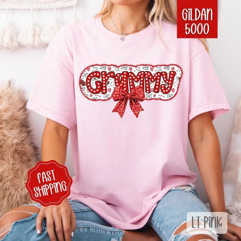 Grammy Valentine Shirt Gildan, Valentine's Day Women's Tee, Cute Women's Tshirt Plus Sizes Hoodie, Sweatshirt