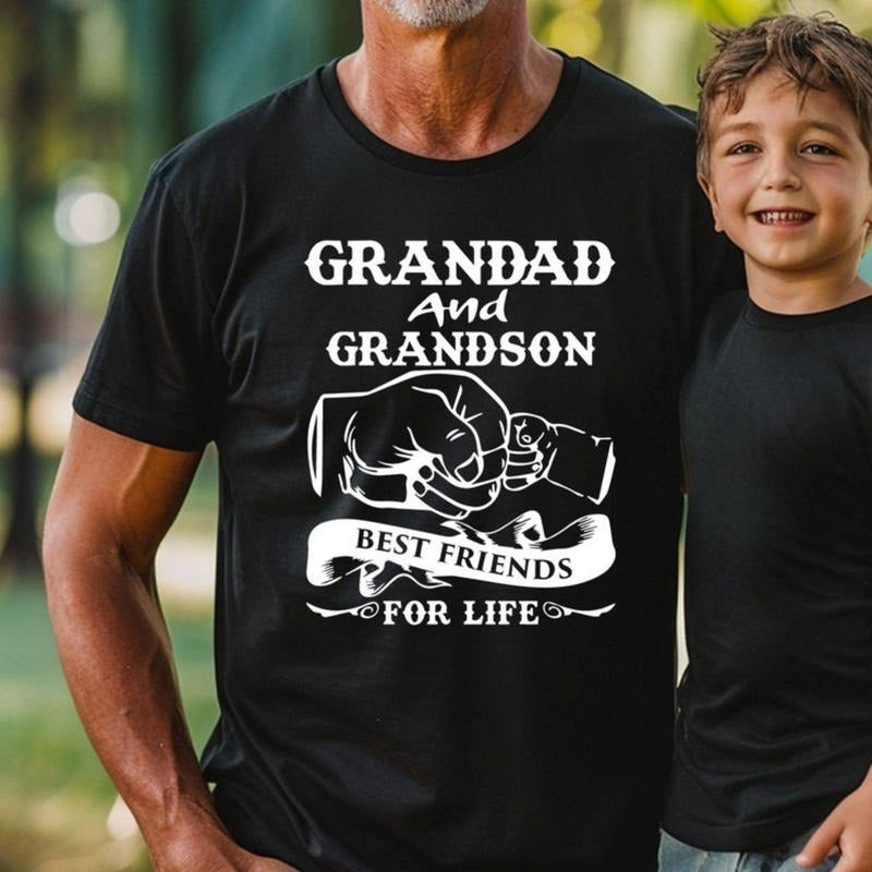 Grandad Grandson Best Friends For Life T-shirt