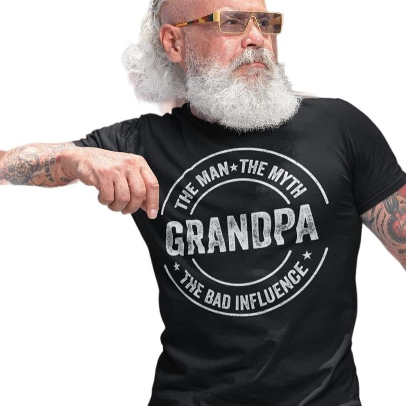 Grandpa Funny Gift T Shirt, The Man The Myth The Legend, Sarcastic Grandpa Shirt, Grandfather Tee, Fathers Day Gift,...