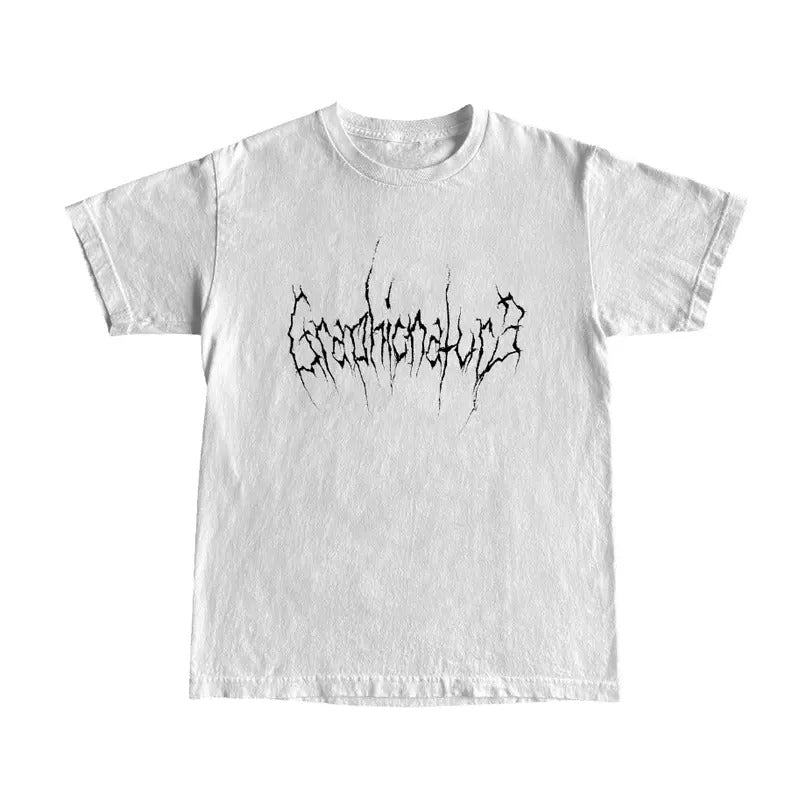 Graphic Nature Logo White T-Shirt- y2k tshirt-Unisex T Shirt