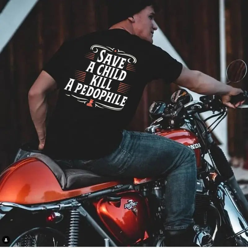 Graphic Tee for Everyday Wear - Save a Child DEAD a Pedophile Shirt Hoodie, Sweatshirt | TeeBloomCo.com