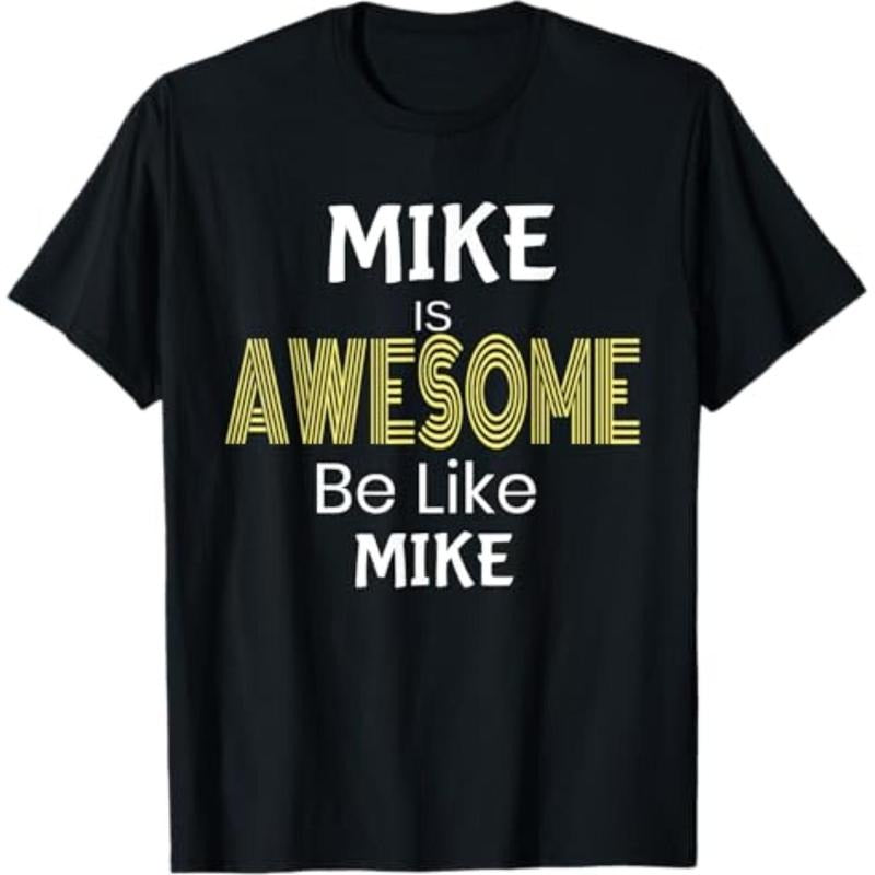 [Graphic Tees] Cotton  Mike Awesome Be Like Mike T Shirt Funny T-Shirt Hoodie, Sweatshirt | TeeBloomCo.com