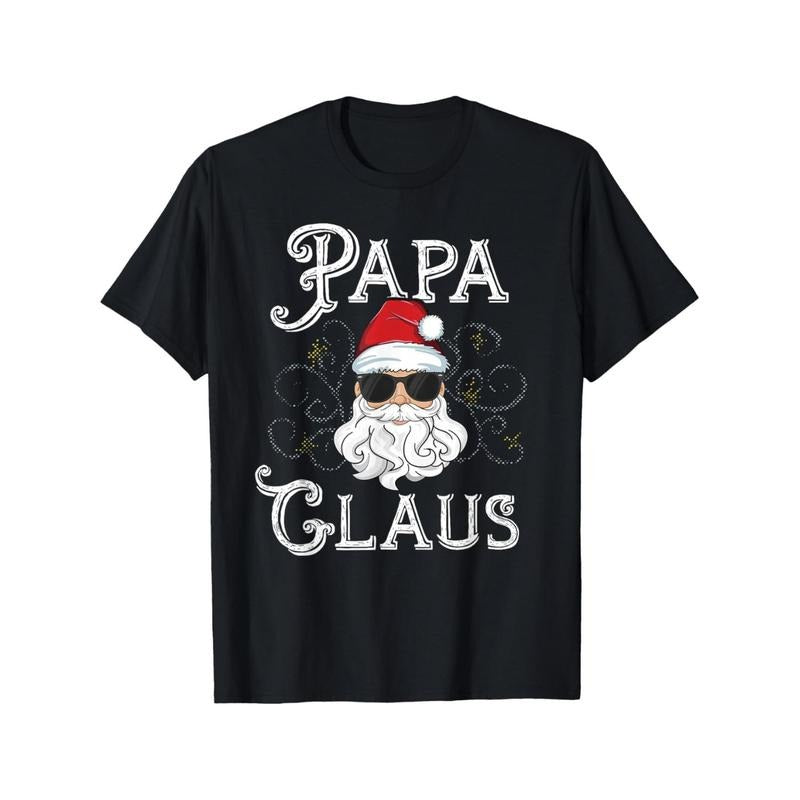 [Graphic Tees] Cotton Seasons Comfortable Cotton Papa Claus Matching Family Christmas Outfit Xmas Photo Men's T-shirt...