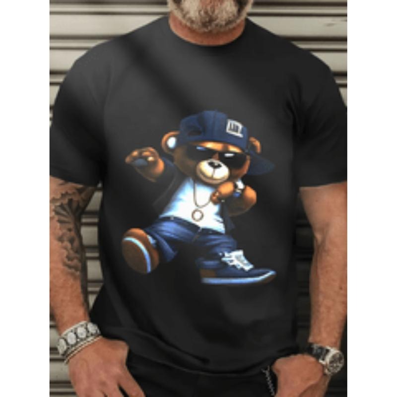 [Graphic Tees] Cotton mens casual fashion t shirt with   print comfortable pure cotton round neck non transparent  ...