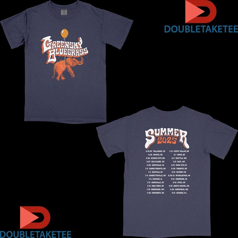 Greensky Bluegrass Summer Tour 2025 Dates Elephant Balloon Shirts