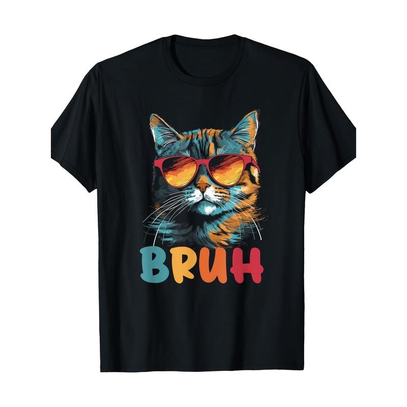 Greetings with cats, teenage boys, printed picture, men's T-shirt made in usa Hoodie, Sweatshirt | TeeBloomCo.com