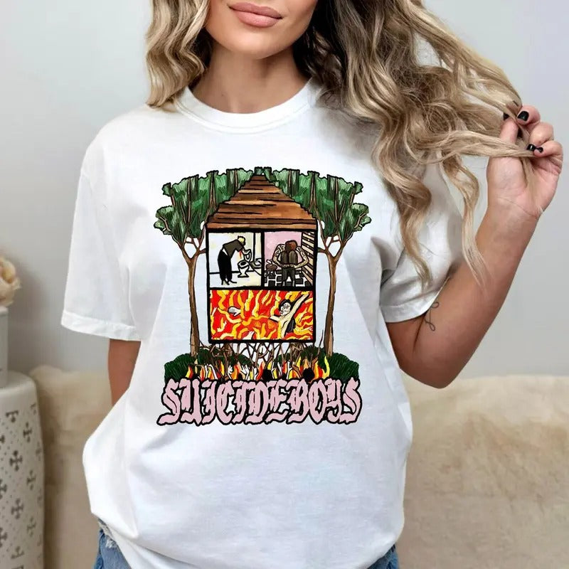 Greyg0ds Suicideb0ys Graphic Tee, Fan Merch, Rap Music Tee, Concert Outfit, Unisex Short Sleeve Tee Shirt, Casual...